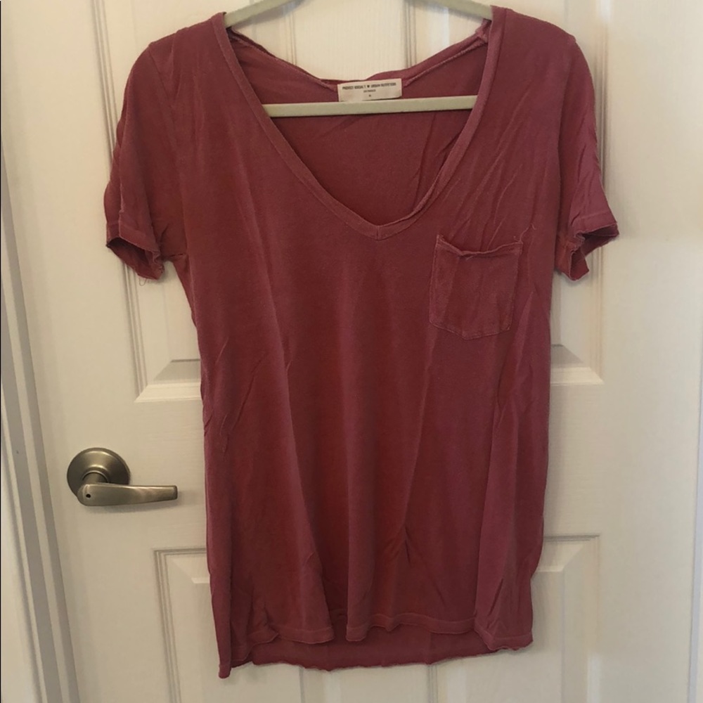Red V-Neck Tee